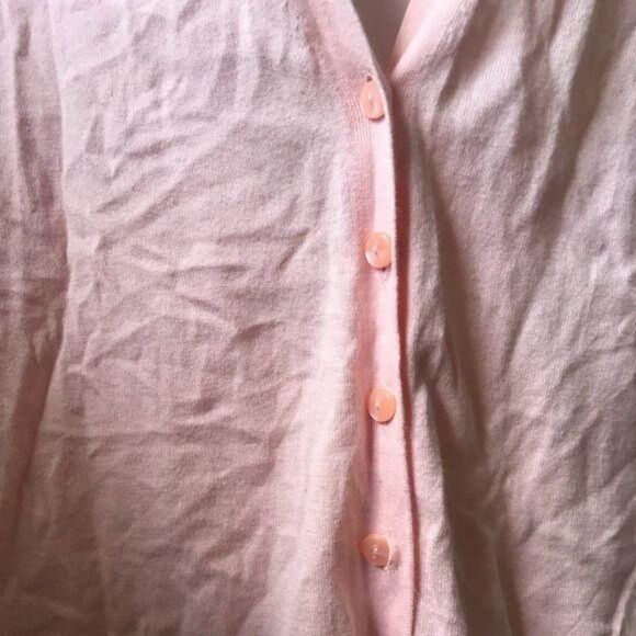 Gap Scoop Neck Button Up Cardigan Sweater Pink 2XL - Picture 4 of 8